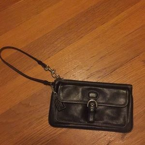 Coach Black wristlet